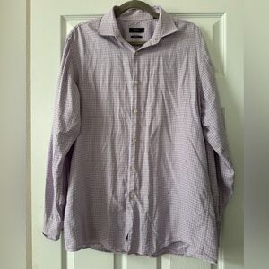 Men’s Hugo Boss Button Down Dress Shirt- Sharp fit Size 16.5 sleeve 34/35